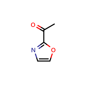Chemical structure of 1-(2-Oxazolyl)ethanone , CAS 77311-07-0, AChemBlock X191515