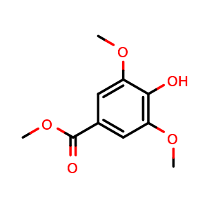 Chemical structure of Methyl 4-Hydroxy-3,5-dimethoxybenzoate , CAS 884-35-5, AChemBlock X191525