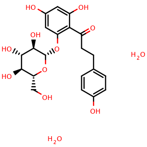 Chemical structure of Phloridzin dihydrate , CAS 7061-54-3, AChemBlock X191532