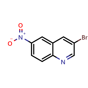 Chemical structure of 3-Bromo-6-nitroquinoline , CAS 7101-95-3, AChemBlock X191543