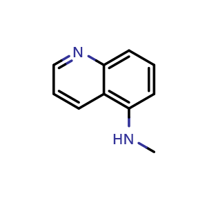Chemical structure of N-Methylquinolin-5-amine , CAS 7506-67-4, AChemBlock X191580