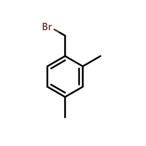 Chemical structure of 2,4-Dimethylbenzyl Bromide , CAS 78831-87-5, AChemBlock X191629