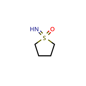 Chemical structure of 1-Iminotetrahydrothiophene 1-Oxide , CAS 50578-18-2, AChemBlock X191637
