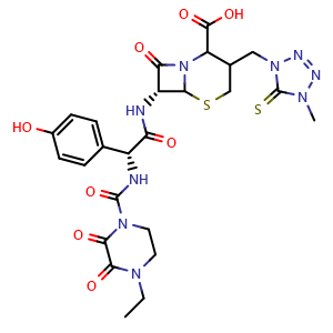 Chemical structure of Cefoperazone Impurity B , CAS 87403-23-4, AChemBlock X191641