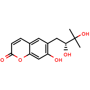 Chemical structure of Peucedanol , CAS 20516-23-8, AChemBlock X191642