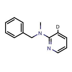 Chemical structure of N-Benzyl-N-methyl-2-pyridinamine-3-D , AChemBlock X191666