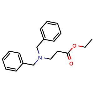 Chemical structure of Ethyl 3-(Dibenzylamino)propionate , CAS 108898-31-3, AChemBlock X191673