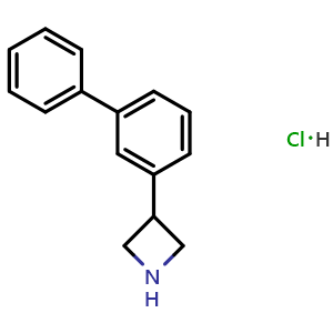 Chemical structure of 3-(3-Biphenylyl)azetidine hydrochloride , AChemBlock X191683