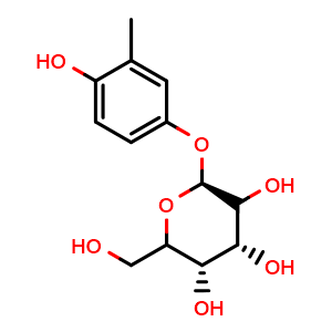 Chemical structure of Homoarbutin , CAS 25712-94-1, AChemBlock X191689