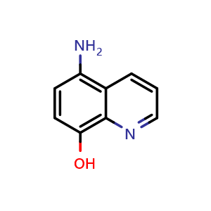 Chemical structure of 5-Amino-8-hydroxyquinoline , CAS 13207-66-4, AChemBlock X191726