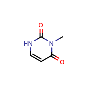 Chemical structure of 3-Methyluracil , CAS 608-34-4, AChemBlock X191733