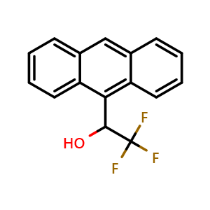 Chemical structure of 1-(Anthracen-9-yl)-2,2,2-trifluoroethanol , CAS 65487-67-4, AChemBlock X191749