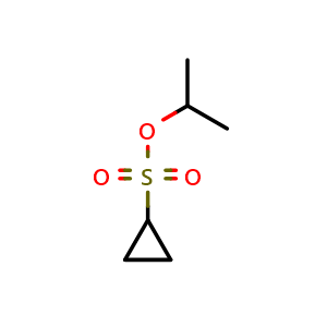 Chemical structure of Isopropyl Cyclopropanesulfonate , CAS 146475-51-6, AChemBlock X191753