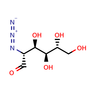 Chemical structure of 2-Azido-2-deoxy-D-glucose , CAS 56883-39-7, AChemBlock X191789