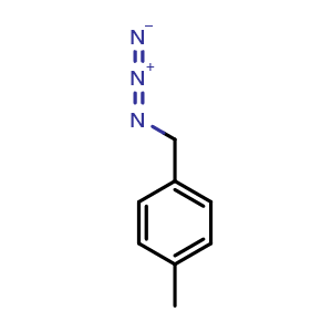 Chemical structure of 1-(azidomethyl)-4-methylbenzene , CAS 17271-89-5, AChemBlock X191796