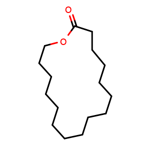 Chemical structure of 16-Hexadecanolide , CAS 109-29-5, AChemBlock X191802