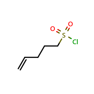 Chemical structure of 4-Pentene-1-sulfonyl Chloride , CAS 60154-77-0, AChemBlock X191814