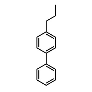 Chemical structure of 4-Propylbiphenyl , CAS 10289-45-9, AChemBlock X191826