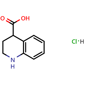 Chemical structure of 1,2,3,4-tetrahydroquinoline-4-carboxylic acid hydrochloride , CAS 131753-22-5, AChemBlock X191837