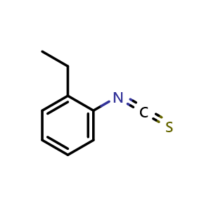 Chemical structure of 1-ethyl-2-isothiocyanatobenzene , CAS 19241-19-1, AChemBlock X191850