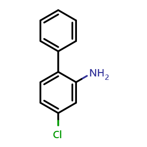 Chemical structure of 2-Amino-4-chlorobiphenyl , CAS 90-48-2, AChemBlock X191853