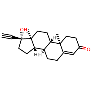 Chemical structure of Ethisterone , CAS 434-03-7, AChemBlock X191859