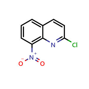 Chemical structure of 2-Chloro-8-nitroquinoline , CAS 4225-86-9, AChemBlock X191869