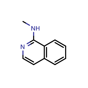 Chemical structure of 1-(Methylamino)isoquinoline , CAS 46000-11-7, AChemBlock X191897