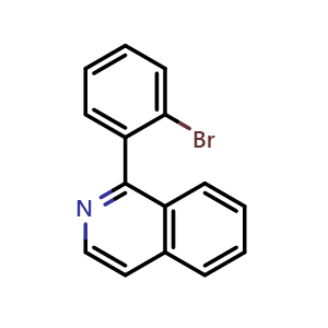 Chemical structure of 1-(2-Bromophenyl)isoquinoline , CAS 380427-61-2, AChemBlock X191904