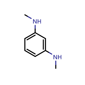 Chemical structure of N1,N3-Dimethyl-1,3-benzenediamine , CAS 14814-75-6, AChemBlock X191936