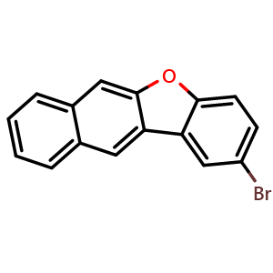 Chemical structure of 2-Bromonaphtho[2,3-b]benzofuran , CAS 1627917-16-1, AChemBlock X191948
