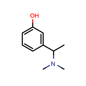Chemical structure of 3-[1-(Dimethylamino)ethyl]phenol , CAS 105601-04-5, AChemBlock X191951