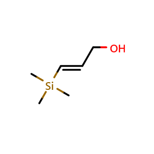 Chemical structure of (E)-3-(Trimethylsilyl)-2-propenol , CAS 59376-64-6, AChemBlock X191964