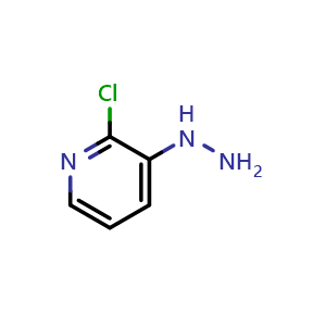 Chemical structure of 2-Chloro-3-hydrazinopyridine , CAS 117087-45-3, AChemBlock X191970