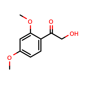 Chemical structure of 2',4'-Dimethoxy-2-hydroxyacetophenone , CAS 871878-99-8, AChemBlock X191980