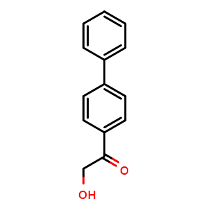 Chemical structure of 1-(4-Biphenylyl)-2-hydroxyethanone , CAS 37166-61-3, AChemBlock X192019