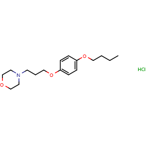 Chemical structure of Pramoxine hydrochloride , CAS 637-58-1, AChemBlock X192035