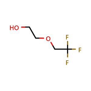 Chemical structure of 2-(2,2,2-Trifluoroethoxy)ethanol , CAS 2358-54-5, AChemBlock X192037
