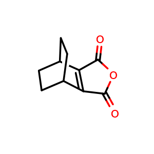 Chemical structure of 4,5,6,7-Tetrahydro-4,7-ethanoisobenzofuran-1,3-dione , CAS 151813-29-5, AChemBlock X192042