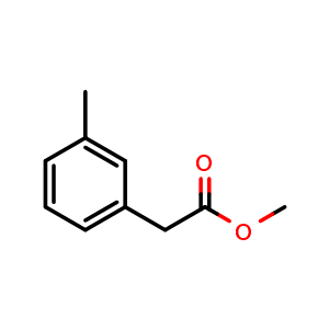 Chemical structure of methyl (3-methylphenyl)acetate , CAS 53088-69-0, AChemBlock X192046