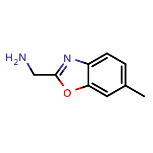 Chemical structure of 6-Methylbenzoxazole-2-methanamine , CAS 944897-57-8, AChemBlock X192055