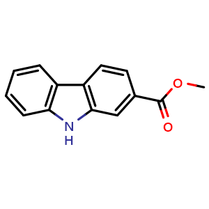 Chemical structure of Methyl 9H-Carbazole-2-carboxylate , CAS 26000-33-9, AChemBlock X192081