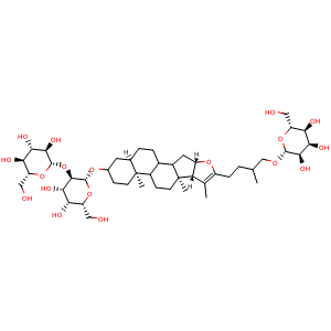 Chemical structure of Anemarsaponin B , CAS 139051-27-7, AChemBlock X192085
