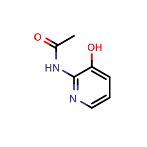 Chemical structure of N-(3-Hydroxy-2-pyridyl)acetamide , CAS 31354-48-0, AChemBlock X192093