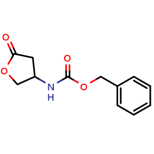 Chemical structure of 4-(Cbz-amino)dihydrofuran-2(3H)-one , CAS 305859-68-1, AChemBlock X192098