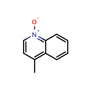 Chemical structure of 4-Methylquinoline 1-Oxide , CAS 4053-40-1, AChemBlock X192133