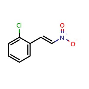 Chemical structure of 2-Chloro-beta-nitrostyrene , CAS 3156-34-1, AChemBlock X192156