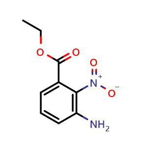 Chemical structure of Ethyl 3-amino-2-nitrobenzoate , CAS 193014-01-6, AChemBlock X192157