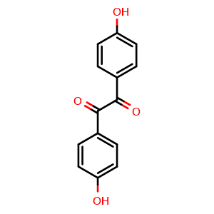 Chemical structure of 4,4'-Dihydroxybenzil , CAS 33288-79-8, AChemBlock X192158
