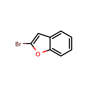 Chemical structure of 2-Bromobenzofuran , CAS 54008-77-4, AChemBlock X192161